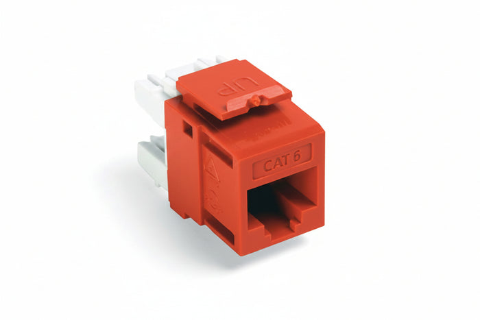 Leviton 61110-RO6 eXtreme CAT6 QuickPort Jack, Orange