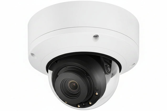 Hanwha XND-9082RV X-Series 4K IR Indoor Vandal Dome Camera, 2.8-8.4mm Varifocal Lens, White