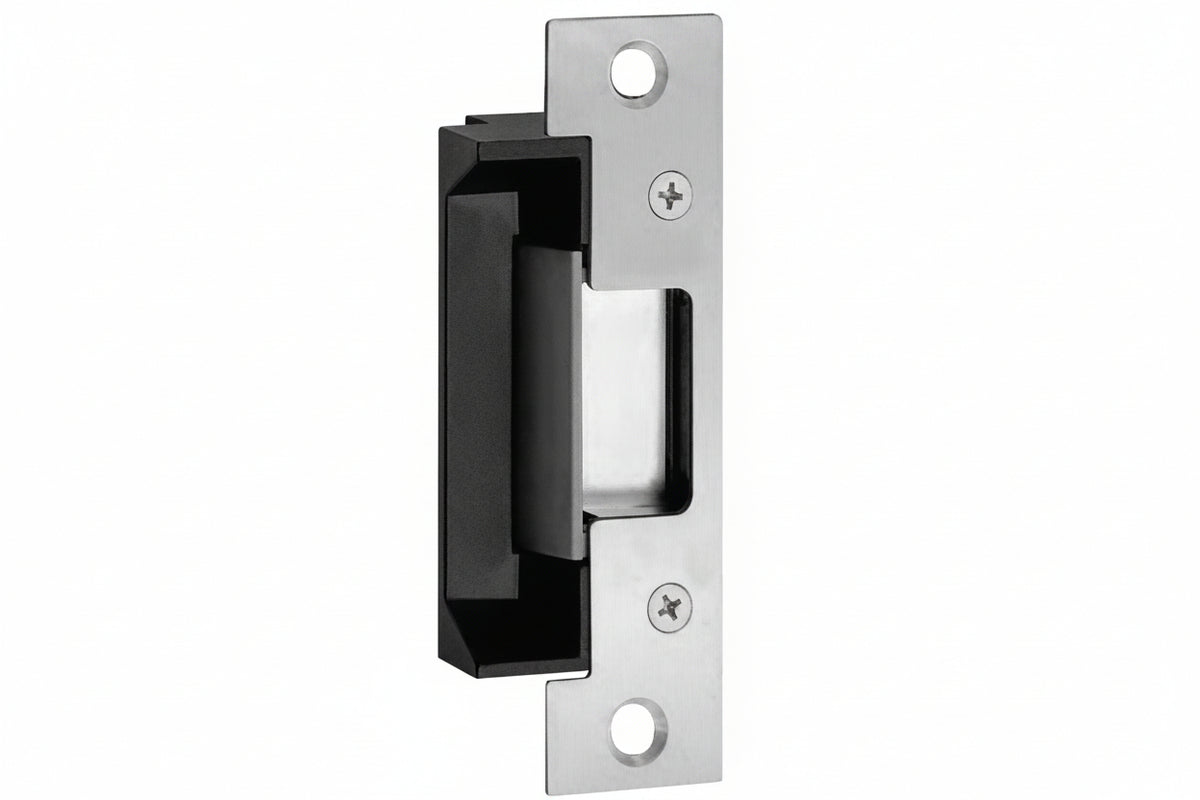 HES 5000-12/24D-501-630 Complete Pac Electric Strike with Faceplate, 12/24VDC, Satin Stainless Steel