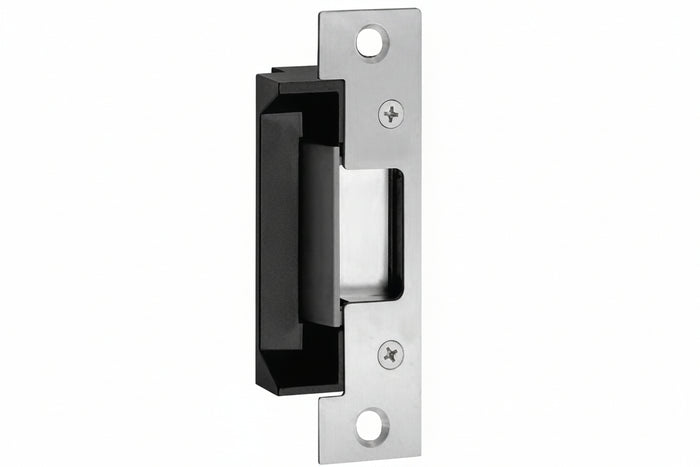 HES 5000-12/24D-501-630 Complete Pac Electric Strike with Faceplate, 12/24VDC, Satin Stainless Steel
