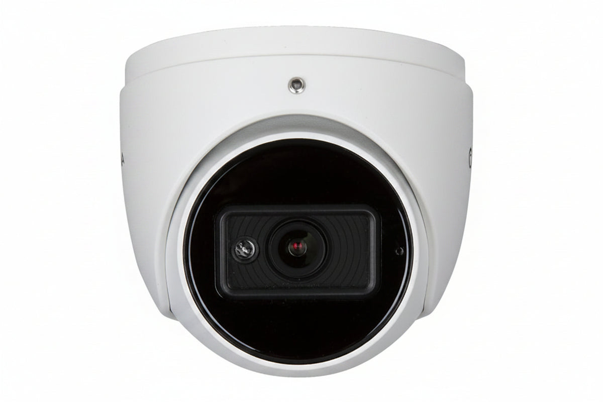 Luma LUM-820-IP-TFW 820 Series 8MP Turret IP Outdoor Camera, 2.8mm Fixed Lens, White
