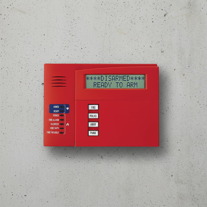 Honeywell Home 6160CR-2 High-Security/Business Fire Alpha Display Keypad, Status LEDs, UL864 Rev Listed