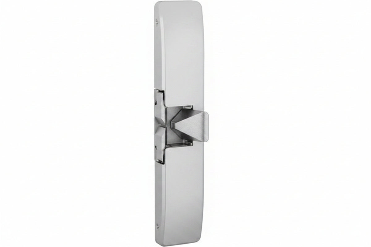 HES 9500-12/24D-630-LBM 9500 Series Surface Mounted Electric Strike with Latchbolt Monitor, Fire Rated, Satin Stainless Steel