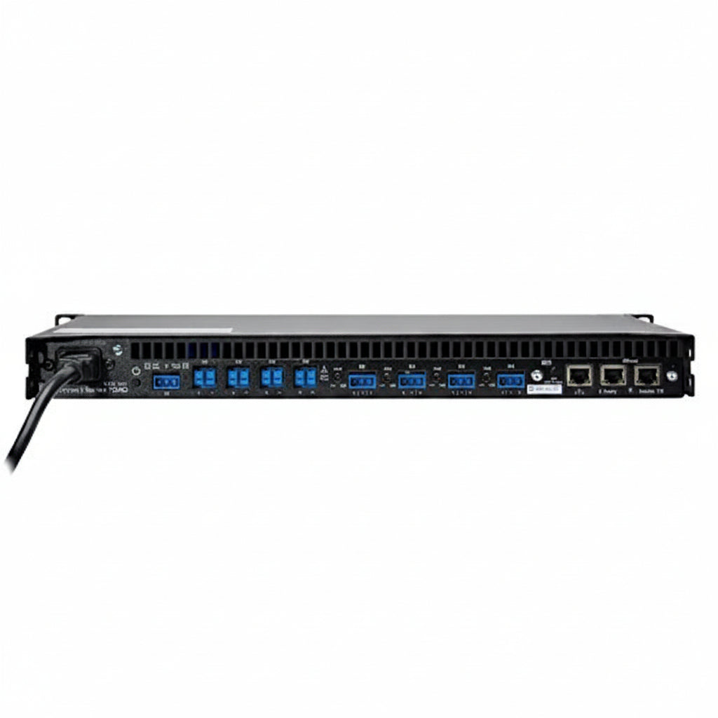 LEA Professional CONNECT 704D 19" 4-Channel Amplifier with Dante Inputs, 700W per Channel