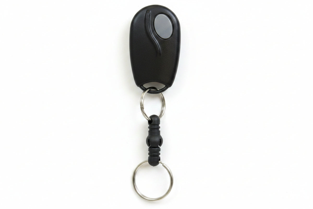 Linear ACT-31DH 1-Channel Factory Block Coded Key Ring TRANS PROX Transmitter and 26-bit Wiegand HID-Compatible Proximity Tag, Black