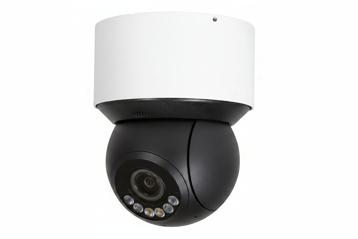 Luma LUM-420-IP-PTZ-4W Surveillance 420 Series X20 4MP IP PTZ Camera, 2.8-12mm Varifocal Lens, 4x Optical Zoom, Active Deterrence, White