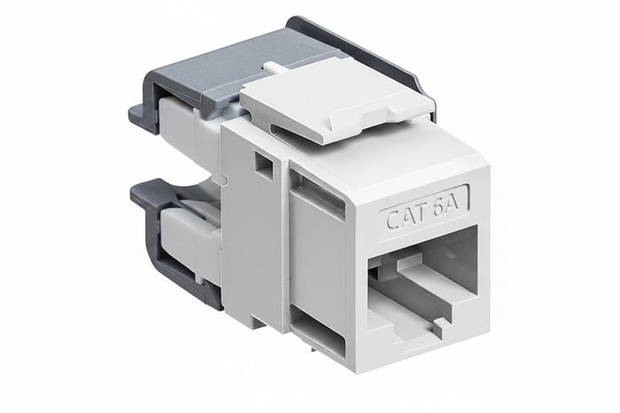 Leviton 6110G-RW6 eXtreme CAT6A QuickPort Jack, Channel-Rated, White