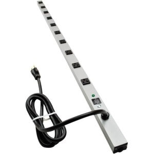 Wiremold by Legrand Wiremold 4810ULBD20R CabinetMate Plug-In Outlet Center Unit, 10-Outlet, 20A, 1.5'L, TAA Compliant