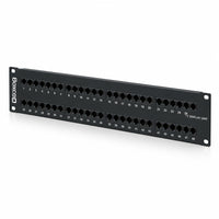 West Penn 48PP6C-L 48-Port Patch Panel CAT5e CAT6 Black