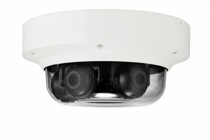 Hanwha PNM-8082VT P-Series 2MP 3-Channel Multi-Directional Camera, 3-6mm Varifocal Lenses, White