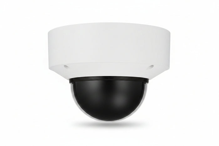 Hanwha XNV-C9083R Series Peripheral 4K Outdoor IR Vandal Dome IP Camera, 4.4 9.3mm Lens, White