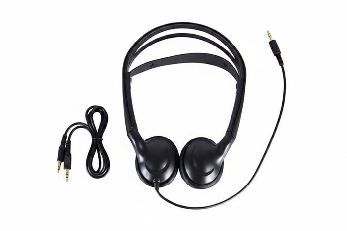 Listen Technologies LA-402 Universal Stereo Headphones, Black