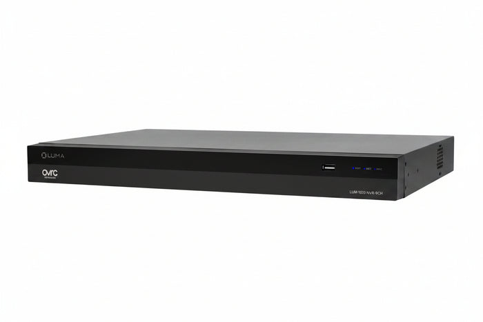 Luma LUM-120-NVR-8CH-2T 120 Series 8-Channel NVR, 8-Port PoE, 2TB, 1 HDD Bay
