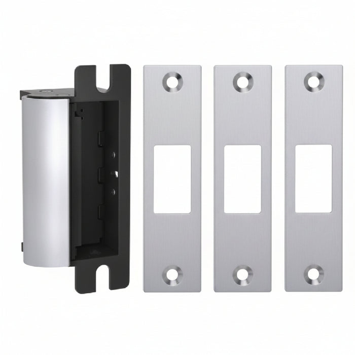 HES 1006CLB-12/24D-630 1006 Series Complete Electric Strike with J, K, KD and KM Faceplates, Satin Stainless Steel