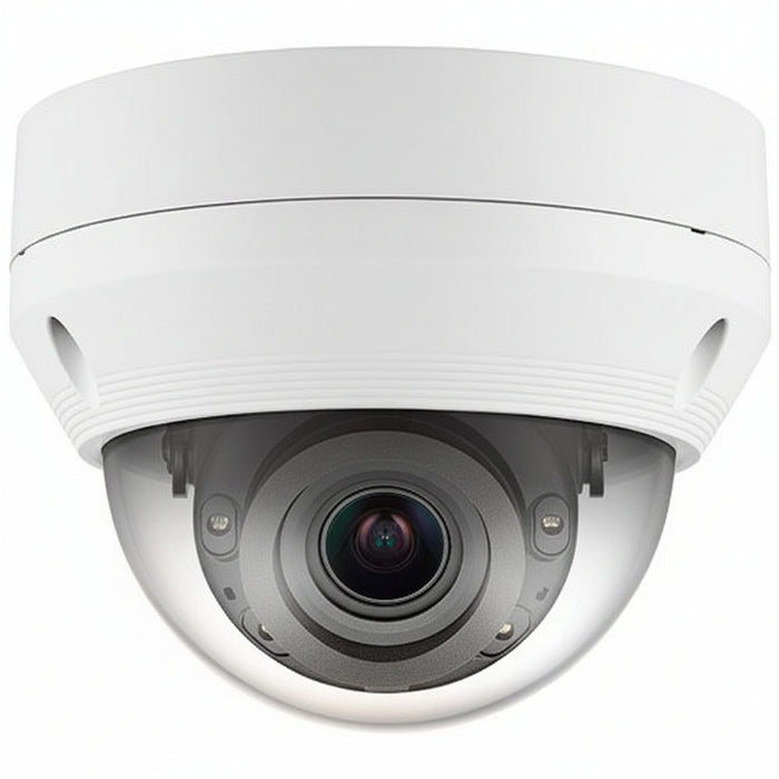 Hanwha QNV-7082R Q-Series 4MP IR Vandal IP Dome Camera, 3.2-10mm, White