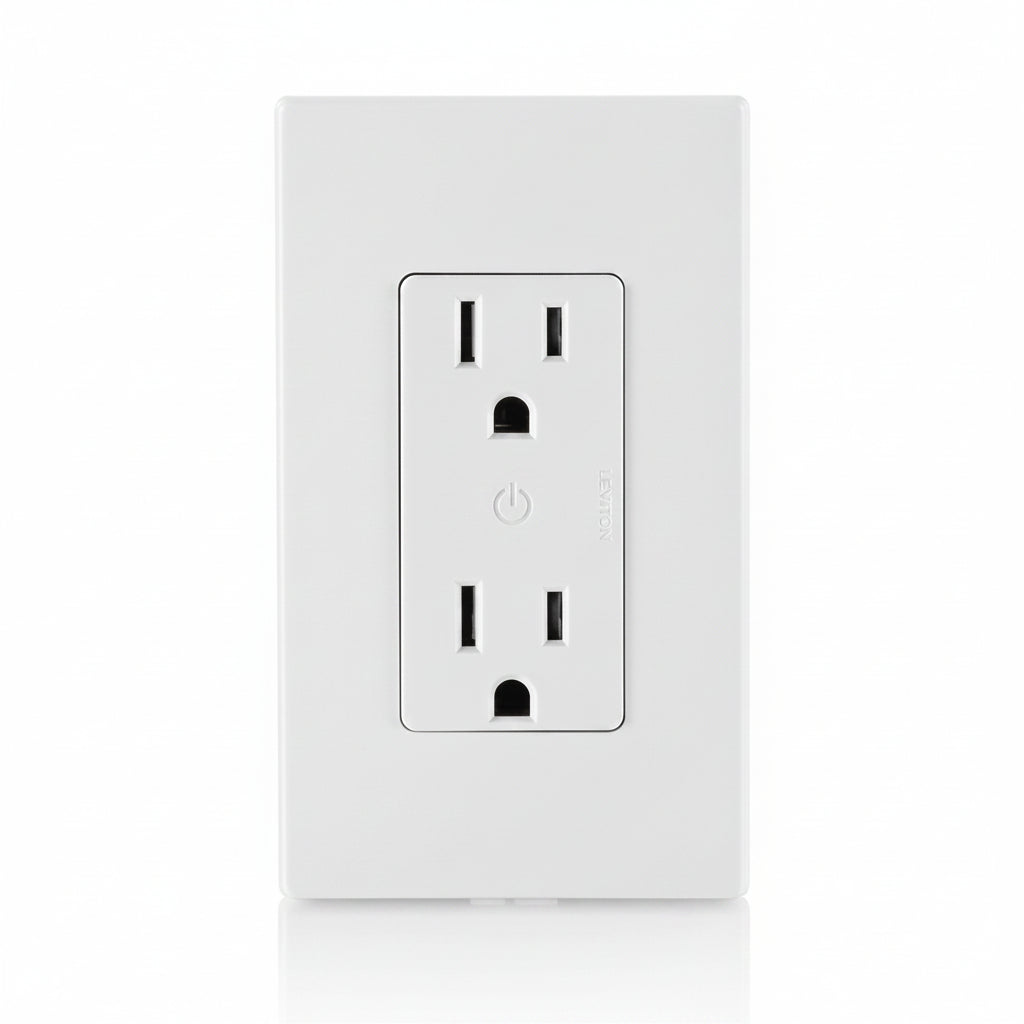 Leviton D215R-1BW Decora Smart Wi-Fi Tamper-Resistant Outlet