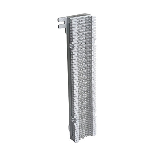 ICC IC066NB050 66M Wiring Block 50-Pair without Bracket, 66M1-50 Punch Down Block for Telephone System, Punch Down Cabling and Wire Termination, 10"H x 3.5"W x 1"D, White