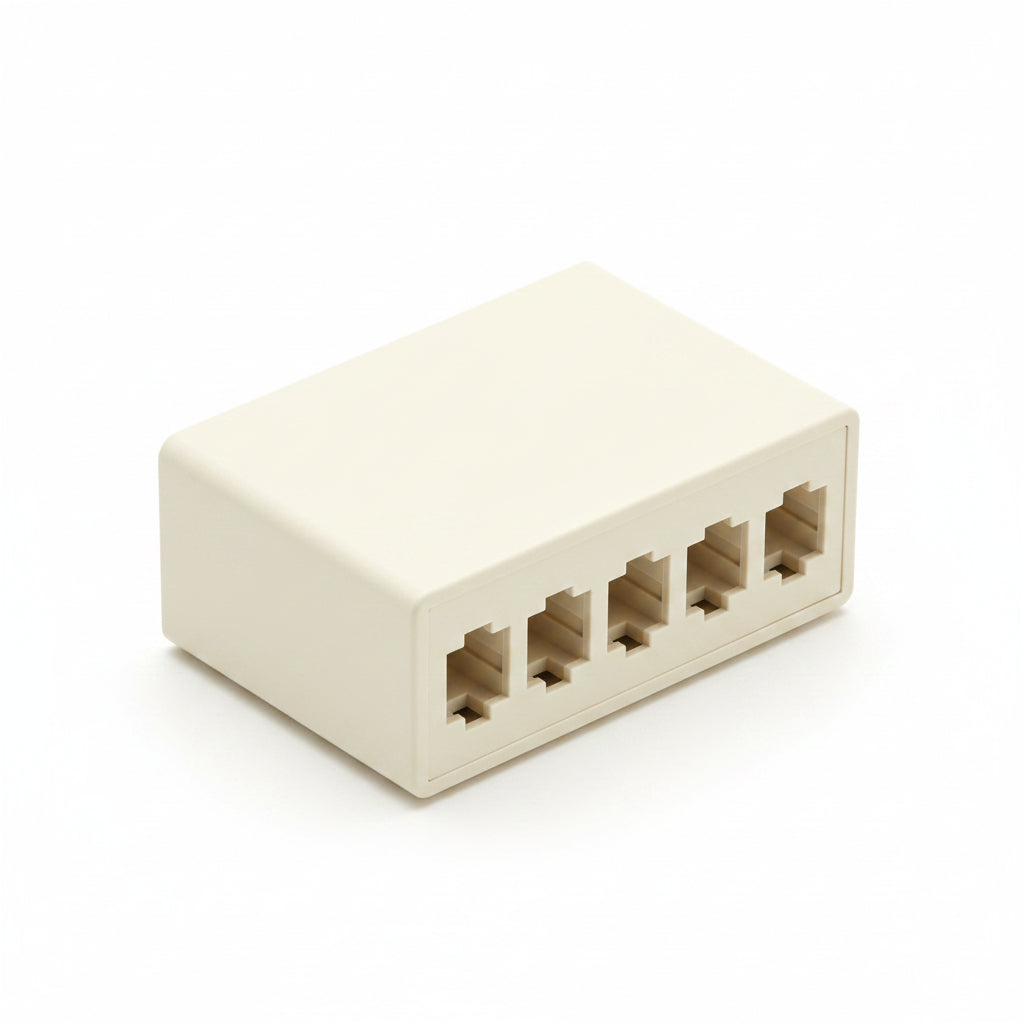 ICC IC107SB6WH Surface Mount Box with Ports, White