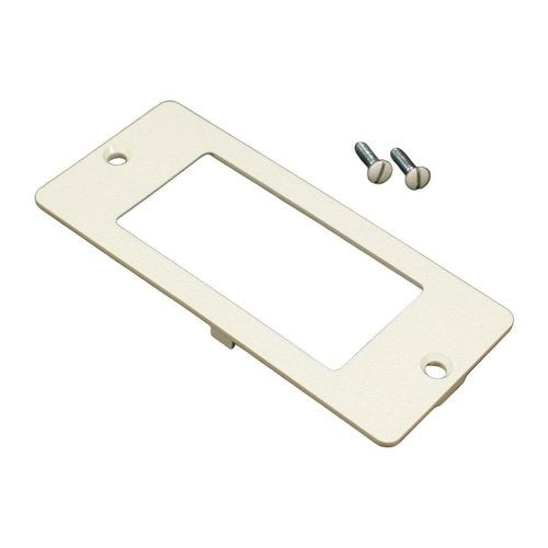 Wiremold 5507R-WH 5500 Rectangle Receptacle Faceplate Fitting White