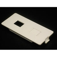 Wiremold 5507RJ 5500 Dual RJ11/RJ45 Connector Faceplate Ivory