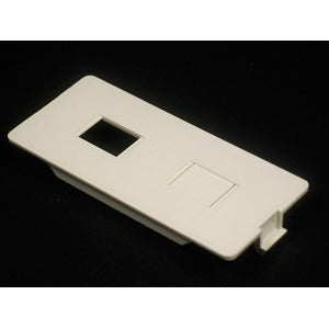 Wiremold 5507RJ 5500 Dual RJ11/RJ45 Connector Faceplate Ivory