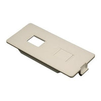 Wiremold 5507RJ 5500 Dual RJ11/RJ45 Connector Faceplate Ivory