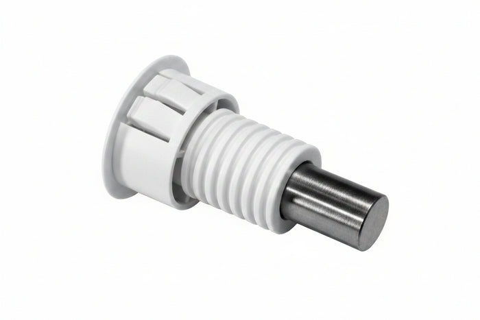 GRI M-180WG-W Magnet in Case, 3/4" Diameter, Steel Door, Recessed, White