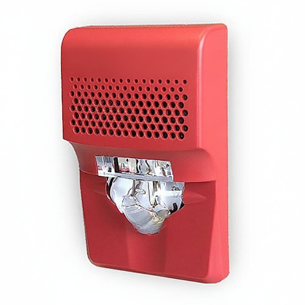 Kidde EG1AVRF Genesis LED EG1 Compact Wall Horn/Strobe, 15-75cd, FIRE Marking, Red (EG1F-HDVM Replacement)