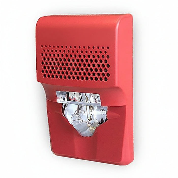 Kidde EG1AVRF Genesis LED EG1 Compact Wall Horn/Strobe, 15-75cd, FIRE Marking, Red (EG1F-HDVM Replacement)