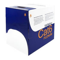 Wavenet 6E04UPSPLSBL4NS-LP Cat6 Unshielded Plenum Cable 550MHz 100ft Blue