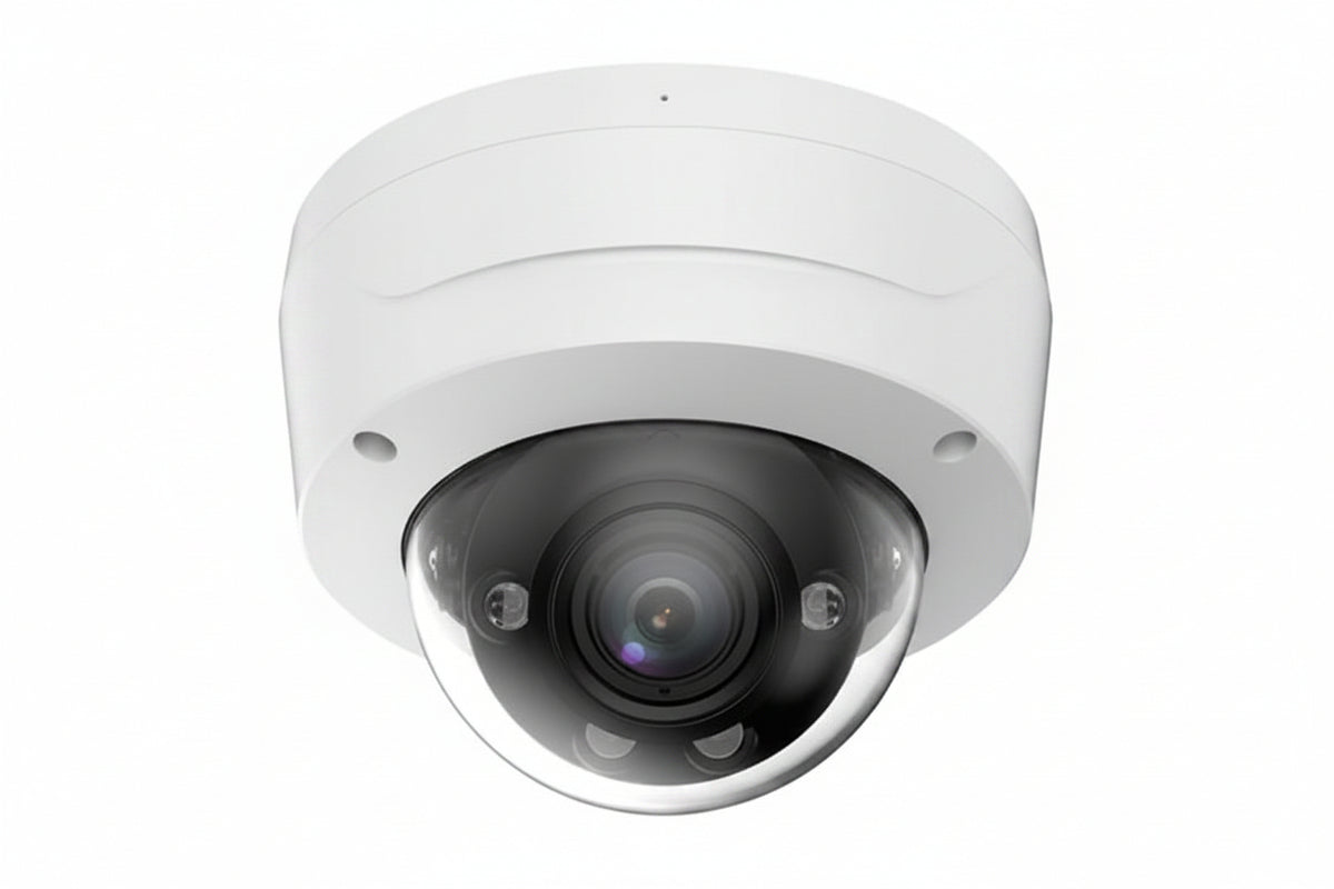 Luminys N3D-4LAV 4MP LumiLuxSmart Dome IP Camera, IR and White-light LEDs, 2.7-13.5mm Lens