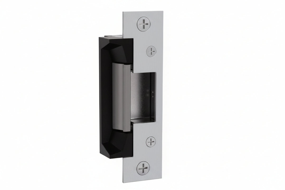 HES 5200-12/24D-630 5200 Series Electric Strike Body, 12/24VDC, 0.24/0.12A, 1-3/16-Inch Depth, Satin Stainless Steel