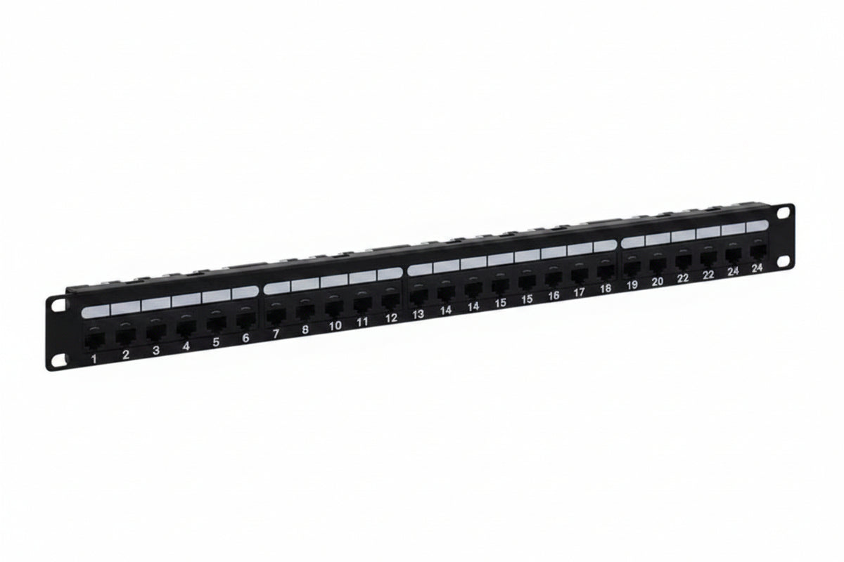 ICC ICMPP0246B Patch Panel, CAT6a, 24-Port, Rms