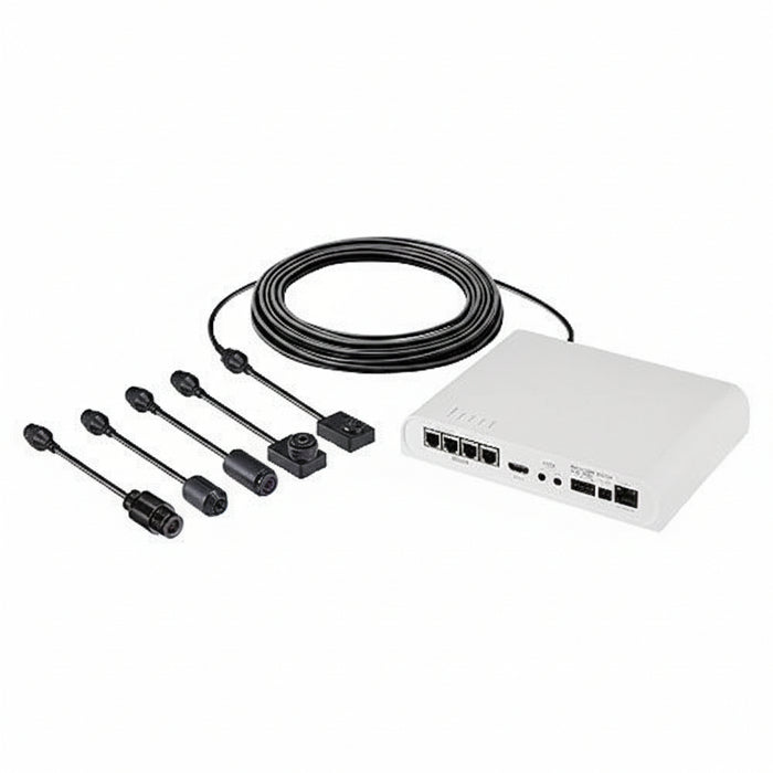 Hanwha PNM-9000QB P-Series 2MP 4-Channel Remote Head Camera Main Module, White
