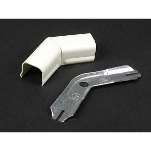 Wiremold 712WH 700 45 Degree Flat Elbow Fitting White