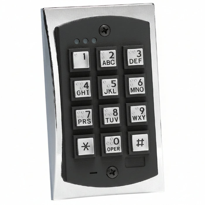 Linear 2000eM 2000 Series EM Style Flush-Mount Durable Metal Access Control Keypad
