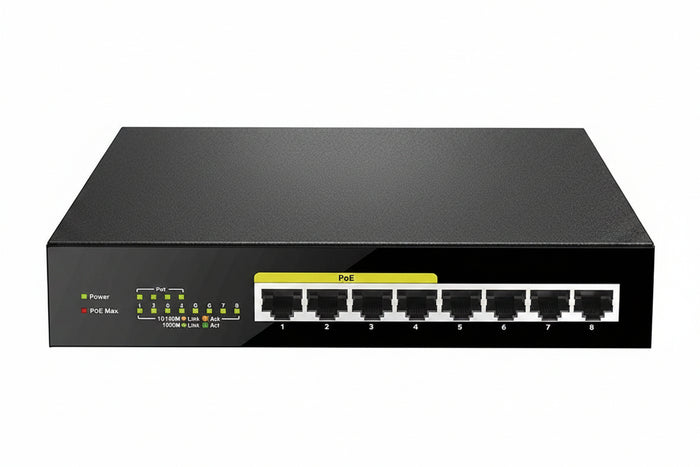 D-Link DGS-1008P 8-Port Gigabit Desktop Switch with PoE Ports, (Replaces DGS-1008G)