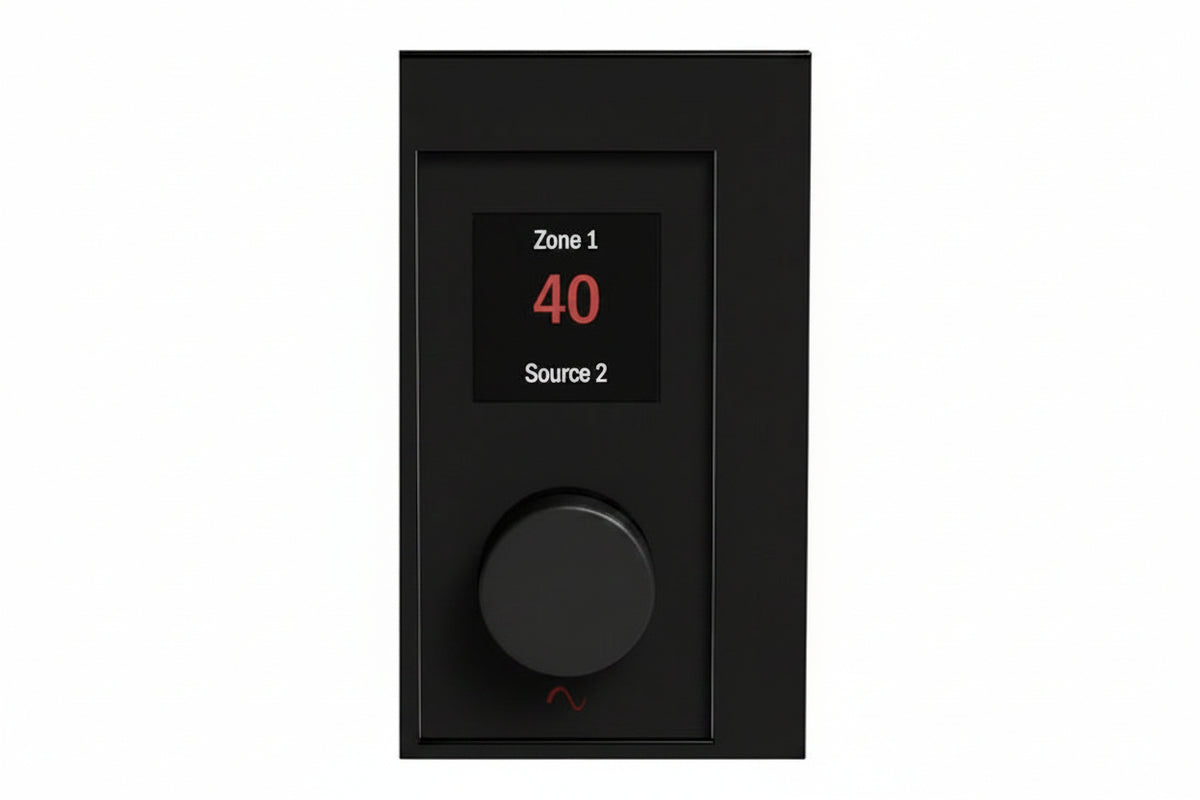 EA-COM-WP-ZONE-BL Zone / Source Controller Wall Plate for Episode Business Music DSPs
