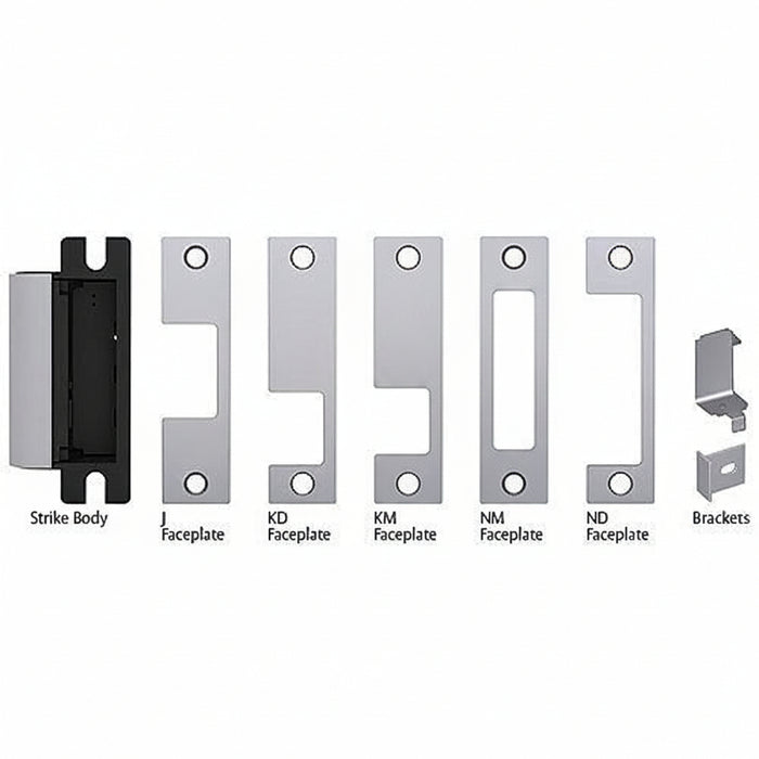HES 1006CS-630 1006 Series Complete Electric Strike, Includes Smart Pac III, Faceplates (J, KD, KM, HM, ND) and Brackets, Satin Stainless Steel
