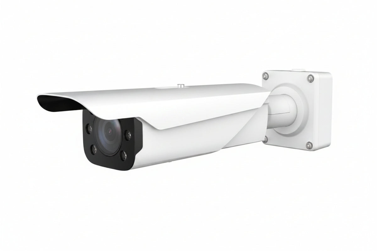 Luminys N9L-4RAL 4MP IP LPR Camera, 10-50mm Vari-Focal Lens, IP67, Aluminum, White