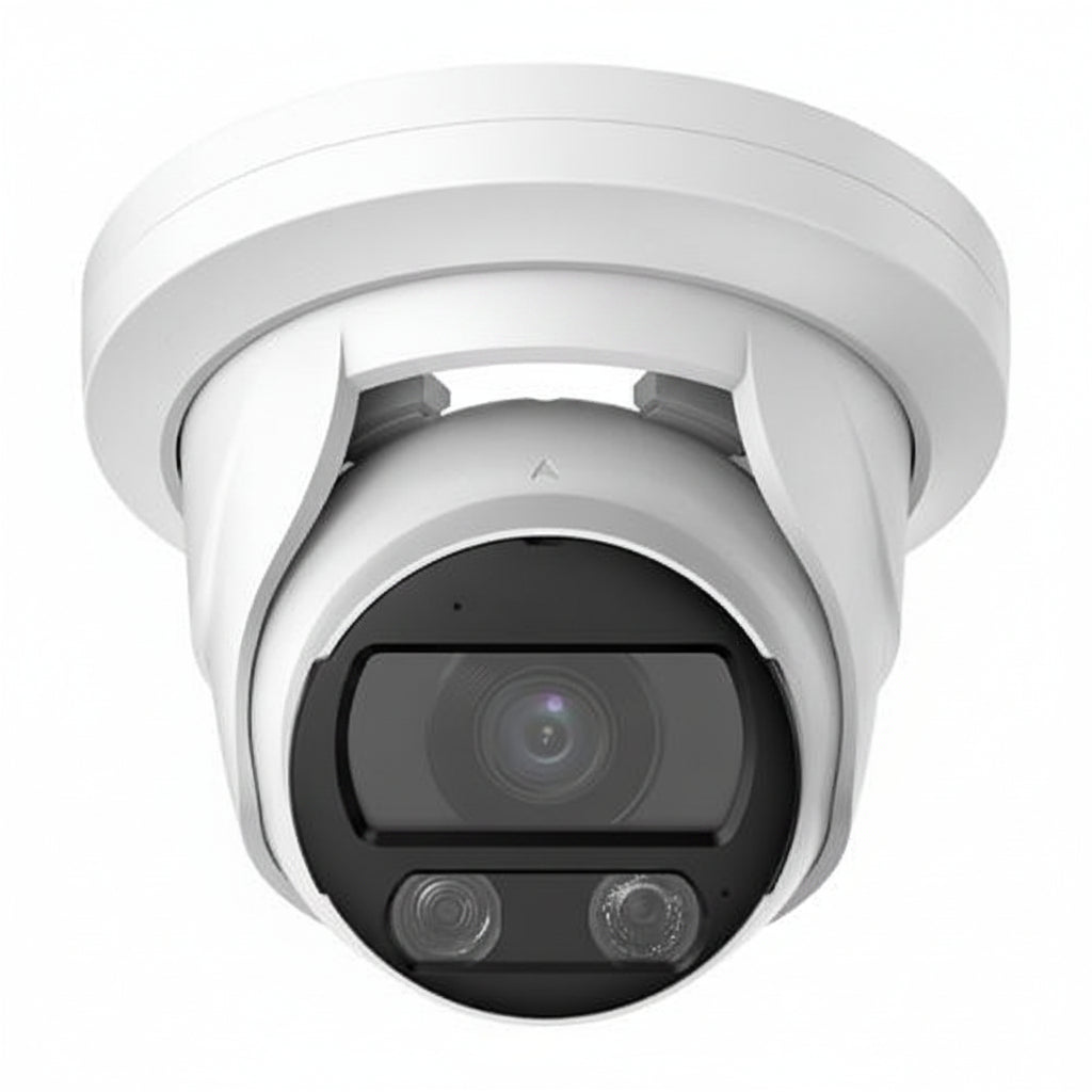 Luminys N5T-8LA2 8MP IP LumiLuxSmart White Turret Camera, 2.8mm Fixed Lens