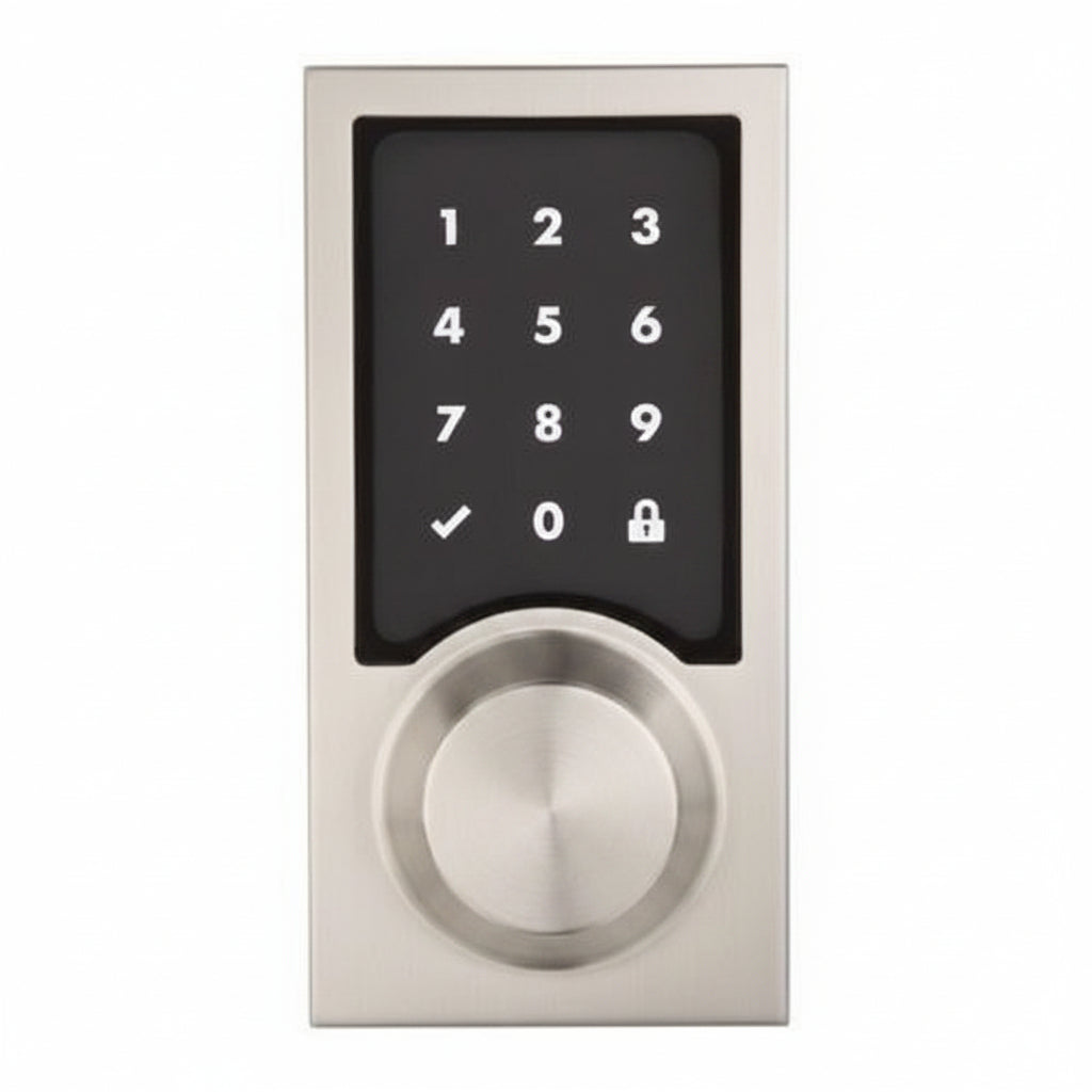 Kwikset 99180-003 Home Connect 918 Z-Wave LR Smart Lock, Contemporary Style, Satin Nickel