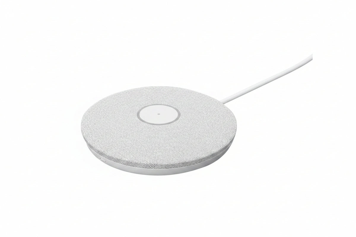 Logitech Rally Mic Pod Wired Modular Microphone with RightSound for Rally, Rally Bar, and Rally Bar Mini, White