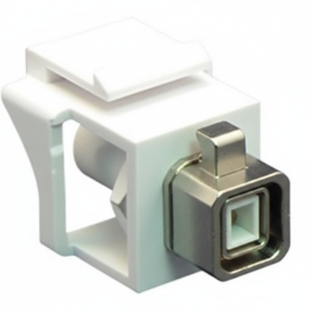 ICC IC107ST2WH ST Fiber Optic Keystone Coupler with Simplex Port