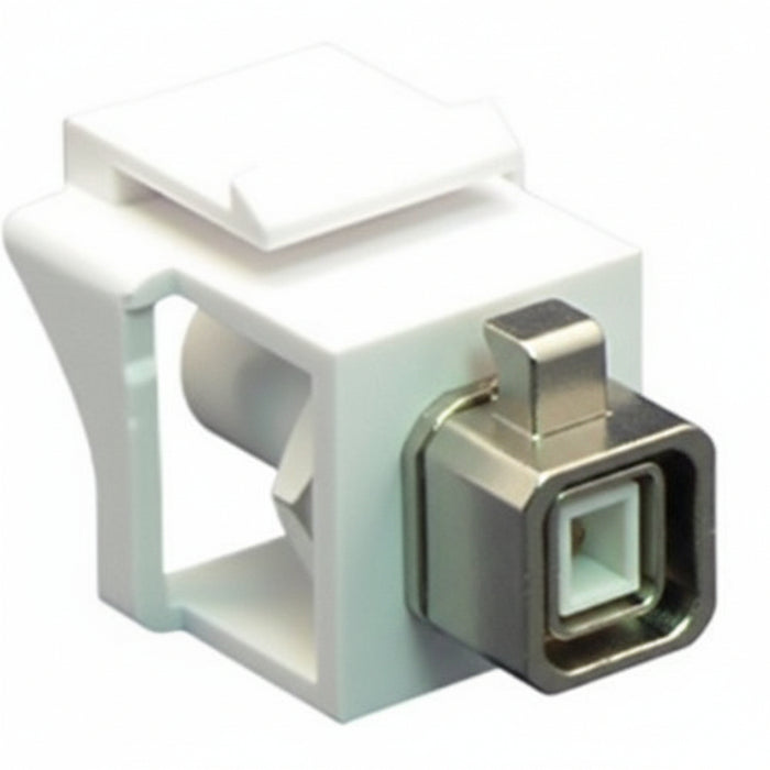 ICC IC107ST2WH ST Fiber Optic Keystone Coupler with Simplex Port