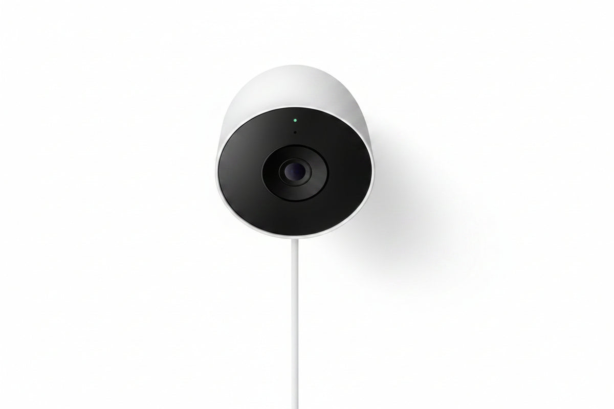 Google Nest Cam GA10919-US Outdoor Wired Security Camera, 2nd Generation, Snow