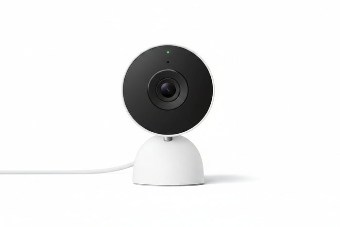 Google Nest Cam GA09973-US Indoor Wired Security Camera, 3rd Generation, Snow