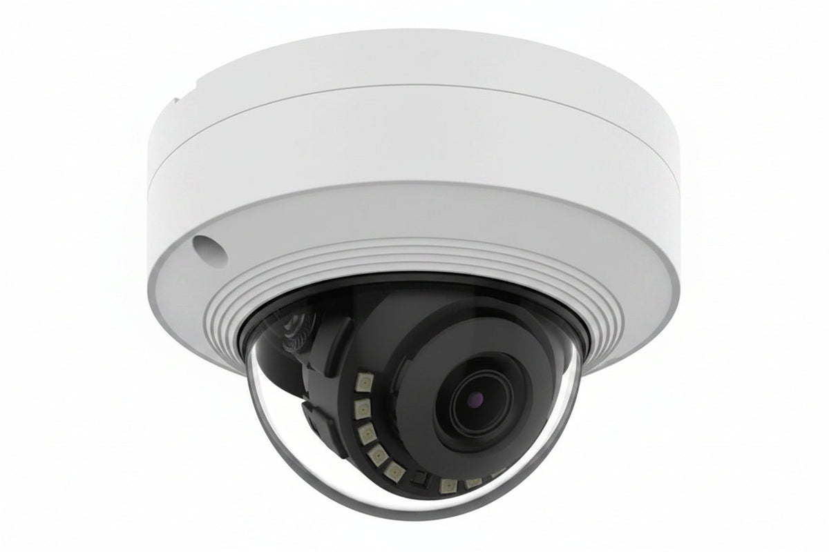 Hanwha QNV-C9011R 8MP 4K Vandal Dome Camera IR AI, White