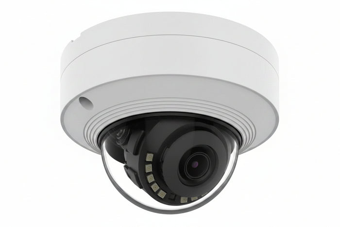 Hanwha QNV-C9011R 8MP 4K Vandal Dome Camera IR AI, White