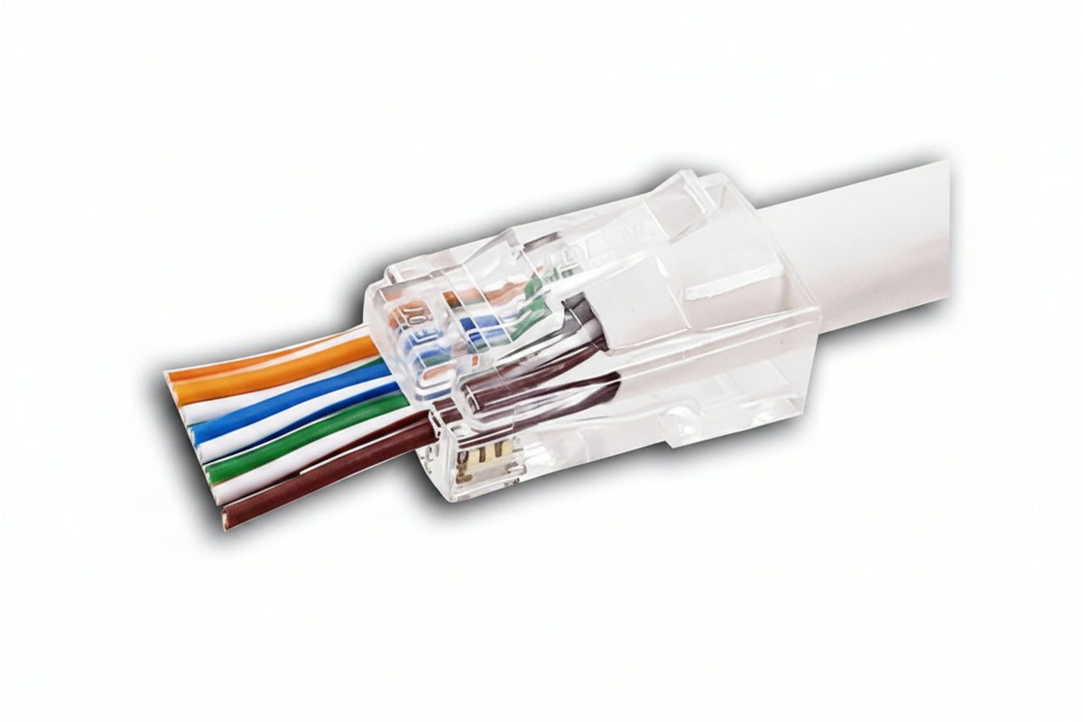 IDEAL 85-385 CAT6 and 6A Feed-Thru RJ-45, 50-Card